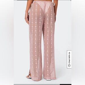 Embroidered Sheer Lace pants